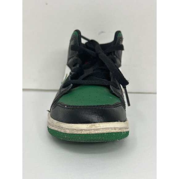 Nike Air Jordan 1 Mid SE GS Sneakers Youth Size 10C Green Black White - Picture 7 of 9
